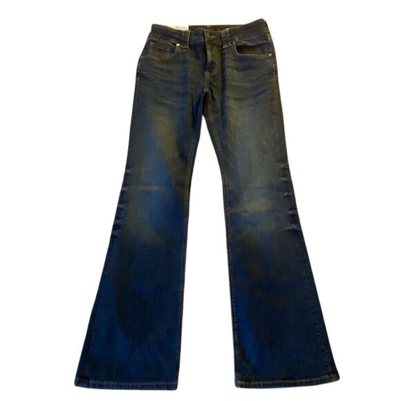 ZARA Women's Low Rise Bootcut Jeans Size 40 Bleu  Vintage Wash - Picture 1 of 11